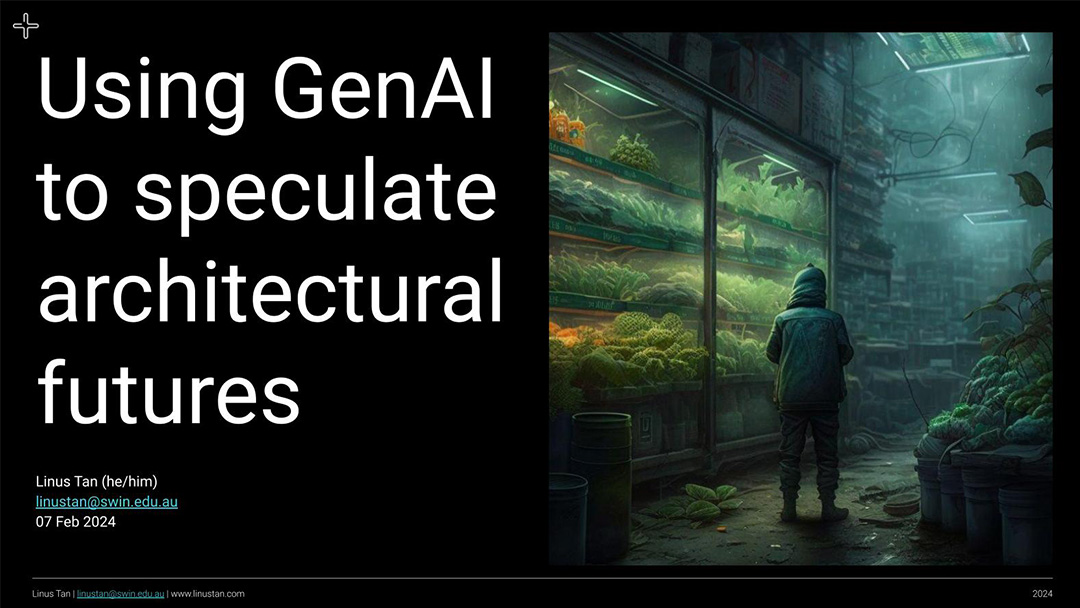 Using GenAI to speculate architectural futures 