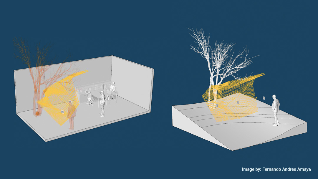 Integrating XR and robotic fabrication for site-sensitive design structures